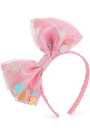 Billieblush Multicolour Sequin Bow Logo 100% Cotton Headband One