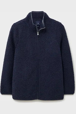 J.Crew Blue Company Natural Borg Zip Through Fleece AU 8