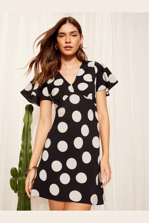 Friends Like These Flutter Sleeve Tie Back Mini Dress AU 22