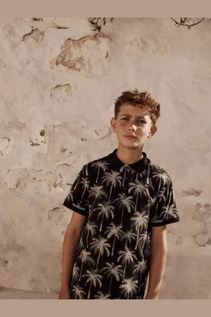Next All-Over Print Short Sleeve 100% Cotton Polo Shirt (3-16yrs) 11 Years (146cm)