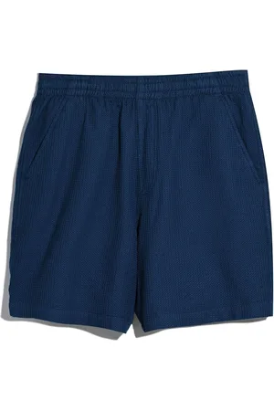 Farah 100% Cotton Redwald Waffle Shorts in Cold Metal M