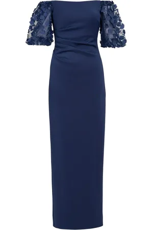 Gina Bacconi Penelope Off The Shoulder Floral Sleeve Maxi Dress AU 18