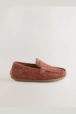 Next Standard Fit (F) Suede Slip-Ons Loafers Shoes AU 10 (EU 28)