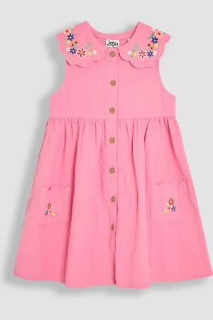 JoJo Maman Bébé Scallop Collar Button Through Dress 3