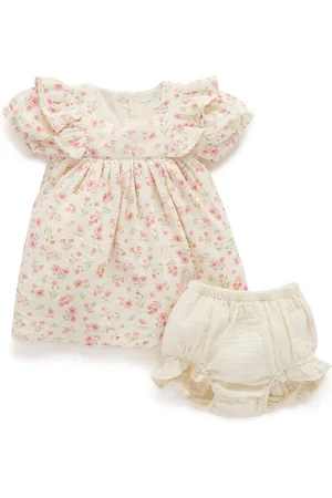 Purebaby 100% Cotton Floral Printed Dress 6