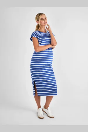 JoJo Maman Bébé Maternity Midi T-Shirt Dress M