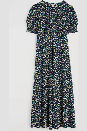 Seasalt Cornwall Marsh Short Sleeve Empire Line Dress AU 22