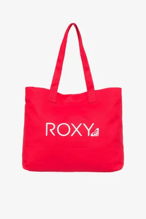 Roxy Red Go For It Logo Tote Bag One
