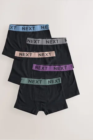 Next Black with scandi waistband Trunks 5 Pack (1.5-16yrs) 13