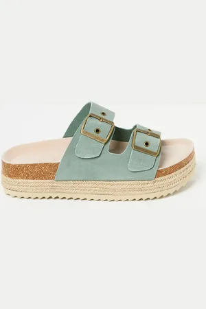 Fat Face FatFace Meldon Green Haze Flatform Sandal AU 10 (EU 42)