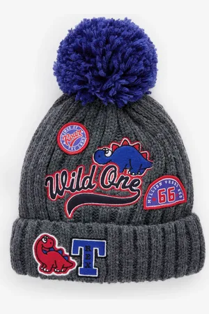 Next Varsity Dino Character Pom Hat (3mths-10yrs) 3
