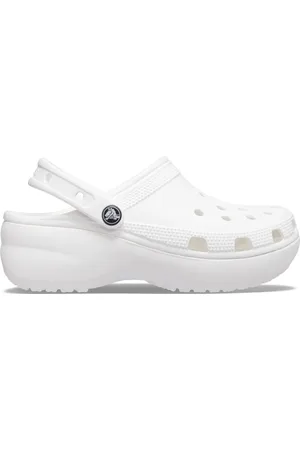 Crocs Cream/White Classic Platform Clogs AU 6 (EU 36.5)