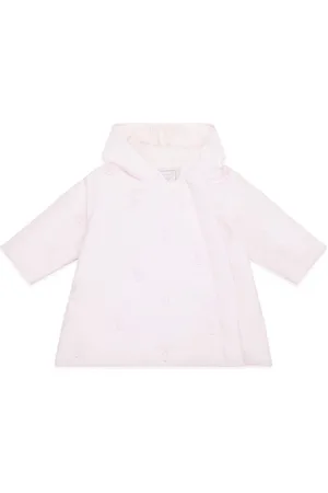 Emile et Rose Pink Microfibre Jacket With All-Over Embriodered Bunny & Hood Up to 1 Month (56cm)