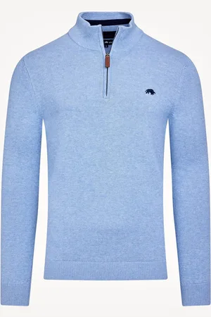Raging Bull Blue Classic Quarter Zip Jumper M