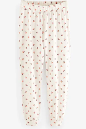 Cath Kidston Ecru Rose 100% Cotton Pyjamas Set XS Reg