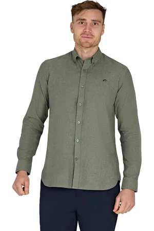 Raging Bull Classic Long Sleeve Linen Shirt S