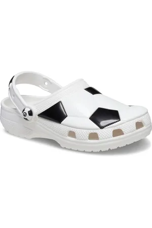 Crocs White Classic Toddler Soccer Ball Clogs AU 8 (EU 25.5)