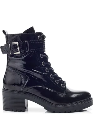 Moda In Pelle Beyza Lace Up Leather Biker Boots AU 8 (EU 39)