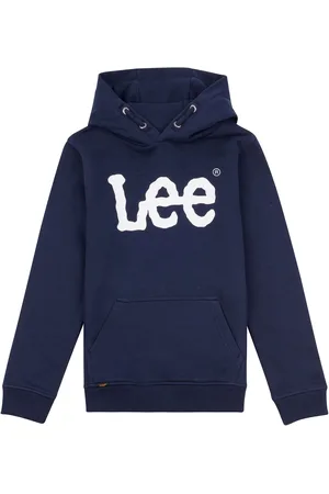 Lee Dark Blue Boys Classic Fit Over Head Hoodie 14