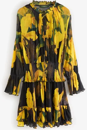 Next Kew Collection Floral Mesh Mini Dress AU 10 Tall
