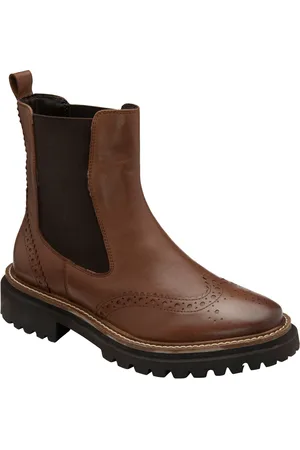 Ravel Brown Leather Chelsea Boots AU 10 (EU 42)
