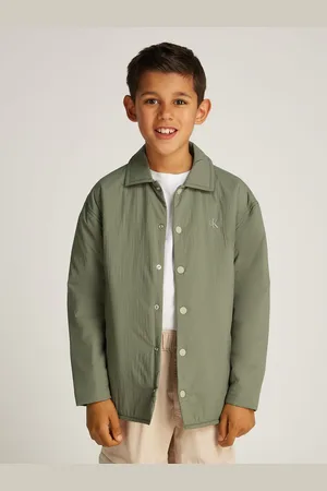 Calvin Klein Green Light Nylon Shirt Jacket 16 Years (176cm)