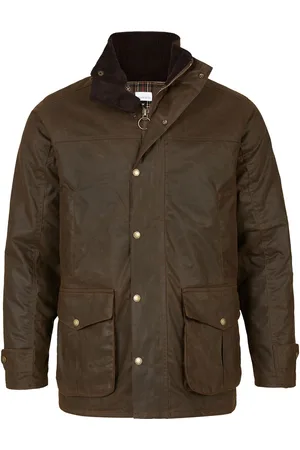 CELTIC & CO. Mens Waxed 100% Cotton Brown Jacket M