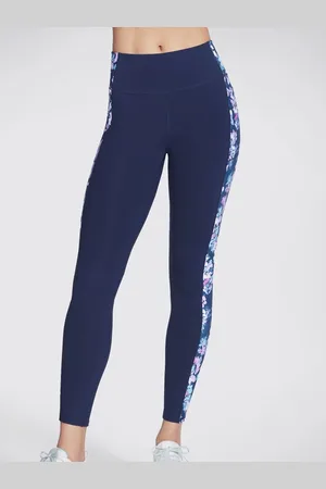 Skechers Blue GOWALK Misty Floral Leggings M