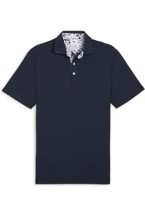 PUMA X Arnold Palmer Floral Trim Mens Polo Shirt L