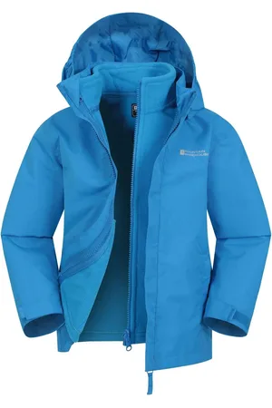 Mountain Warehouse Blue Fell Kids 3 In 1 Water Resistant Jacket 9