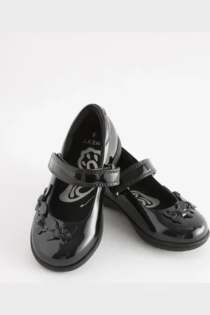 Next Standard Fit (F) School Junior Butterfly Mary Jane Shoes AU 12 (EU 30.5)