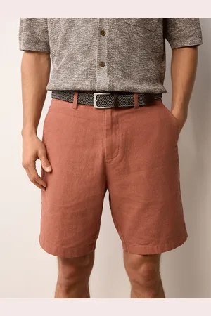 Next Linen Cotton Chino Shorts with Belt Included 44W x 31L (UK 44 R)