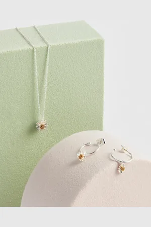 ESTELLA BARTLETT Silver Wildflower Necklace One