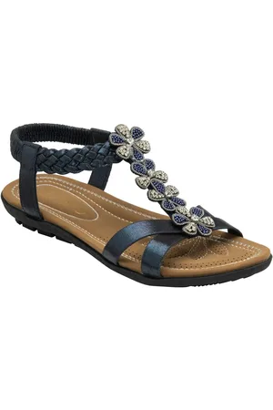 Lotus Blue Flat Slip-On Sandals AU 9 (EU 41)