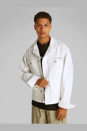 Calvin Klein White Relaxed Denim Jacket M
