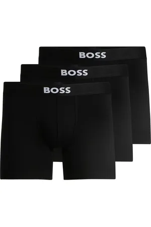 HUGO BOSS ONE Black Logo Boxer Briefs 3 Pack S