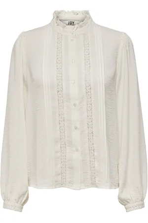 JDY Lace Detail Long Sleeve Shirt AU 8