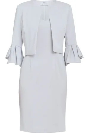 Gina Bacconi Melissa Crepe Dress And Jacket Set AU 10