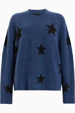 AllSaints AllSaints Blue Starlet Jumper L