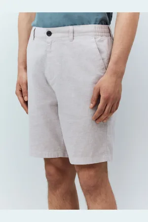 Next Linen Rich Elasticated Waist Chino Shorts 42W x 31L (UK 42 R)