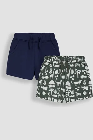 JoJo Maman Bébé 2-Pack Printed & Plain Shorts 4