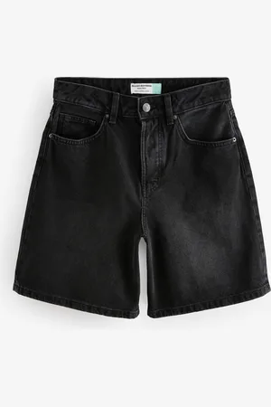 Next Hourglass Relaxed Turn up Denim 100% Cotton Shorts AU 8