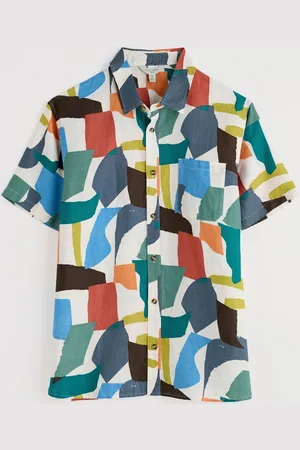Seasalt Cornwall Mens Heron Short Sleeve Shirt xlarge