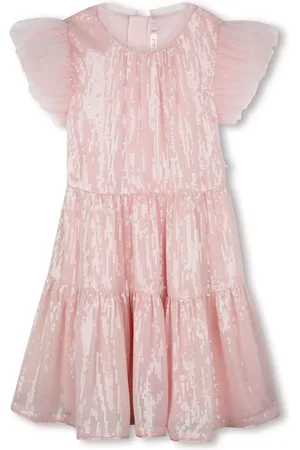 Billieblush Iridescent Party Occasion Dress With Mesh Frill Sleeves 4 Years (104cm)