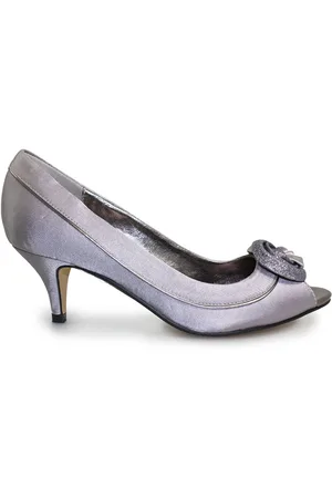 Lunar Ripley Satin Peep Toe Shoes AU 8 (EU 39)