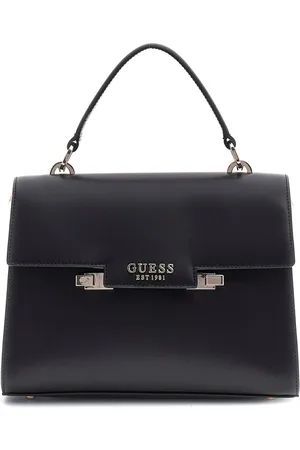 Guess 100% Cotton Aldith Top Handle Flap Bag One