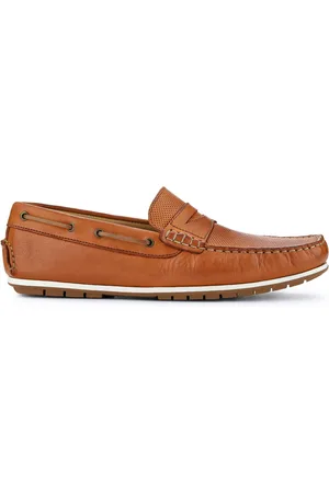 JONES BOOTMAKER Blue Parks Casual Leather Moccasins Shoes AU 11 (EU 45)
