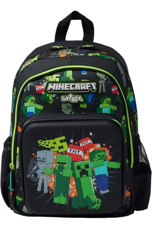 SMIGGLE Black Junior Minecraft Character Backpack one