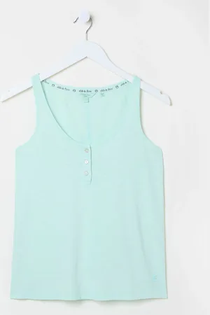 Fat Face FatFace Aqua Blue Gigi Scoop Vest AU 10