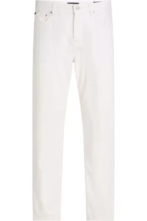 Tommy Hilfiger White Regular Fit Mercer Straight Jeans W34 L32